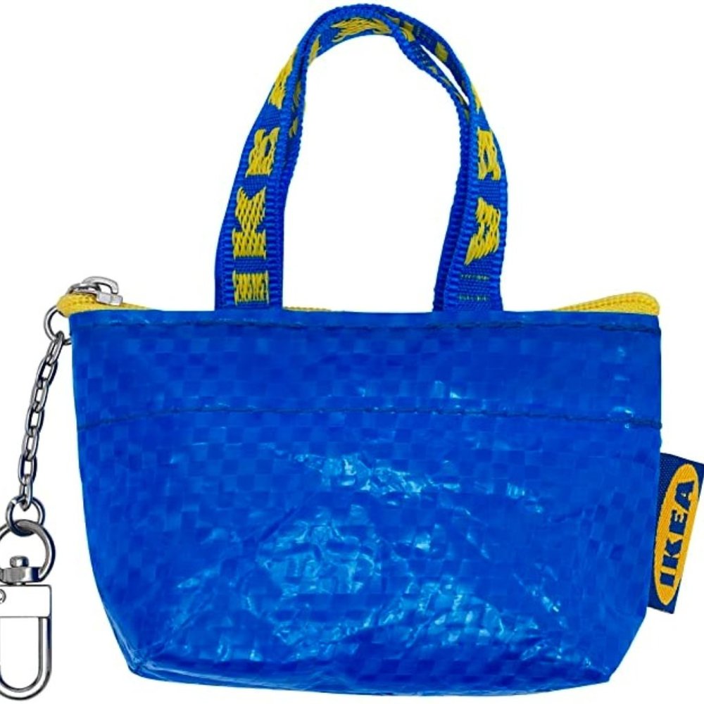 IKEA Key & Coin Purse KNOLIG Bag Small Blue